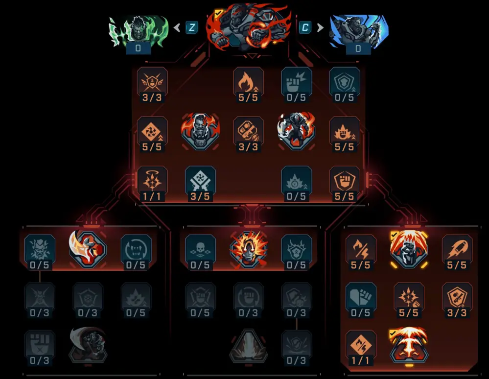 Calamity Skill Tree
